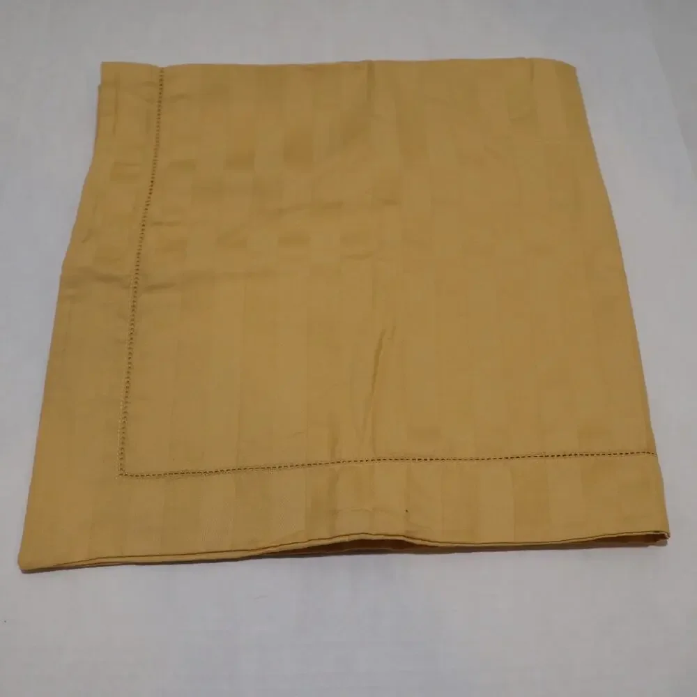 Charter Club EURO Pillowcase 100% Pima Cotton Striped Yellow Sham